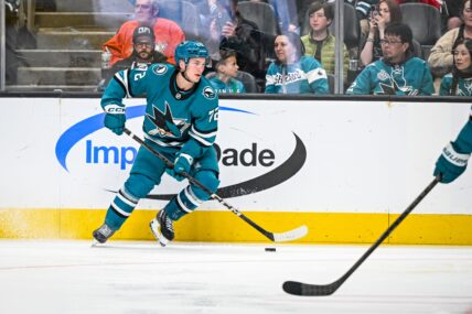 San Jose Sharks forward William Eklund