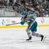 San Jose Barracuda defenseman Jack Thompson