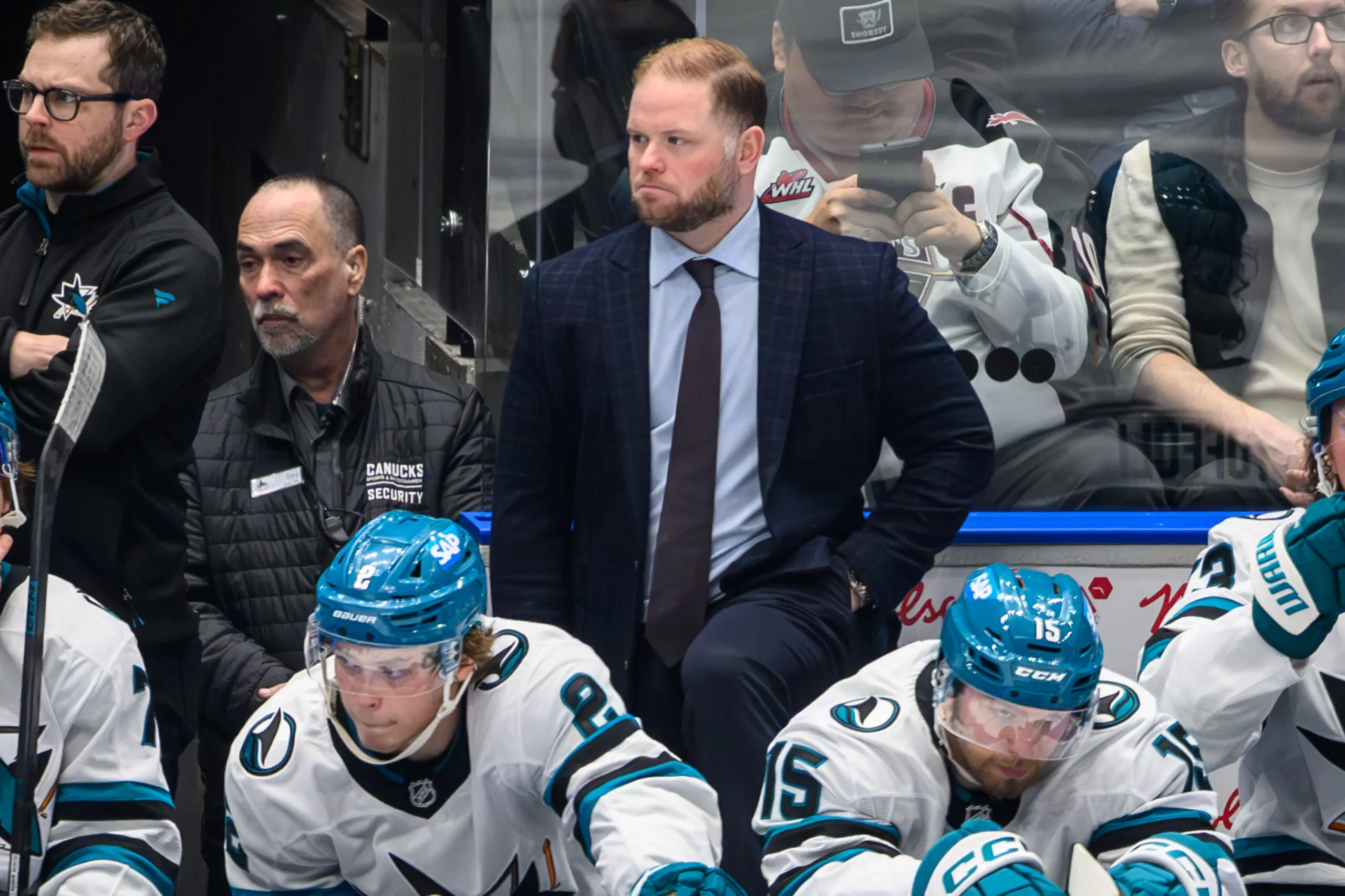 San Jose Sharks head coach Ryan Warsofsky