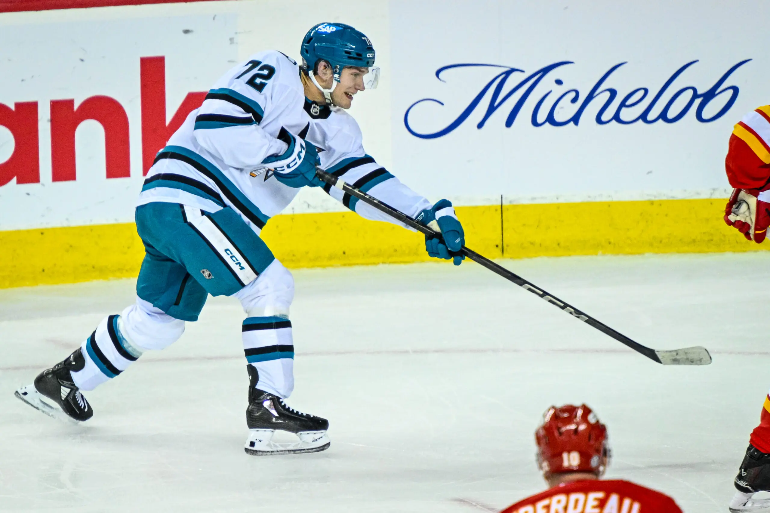 San Jose Sharks winger William Eklund