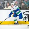 Vancouver Canucks forward Brock Boeser skates against the San Jose Sharks