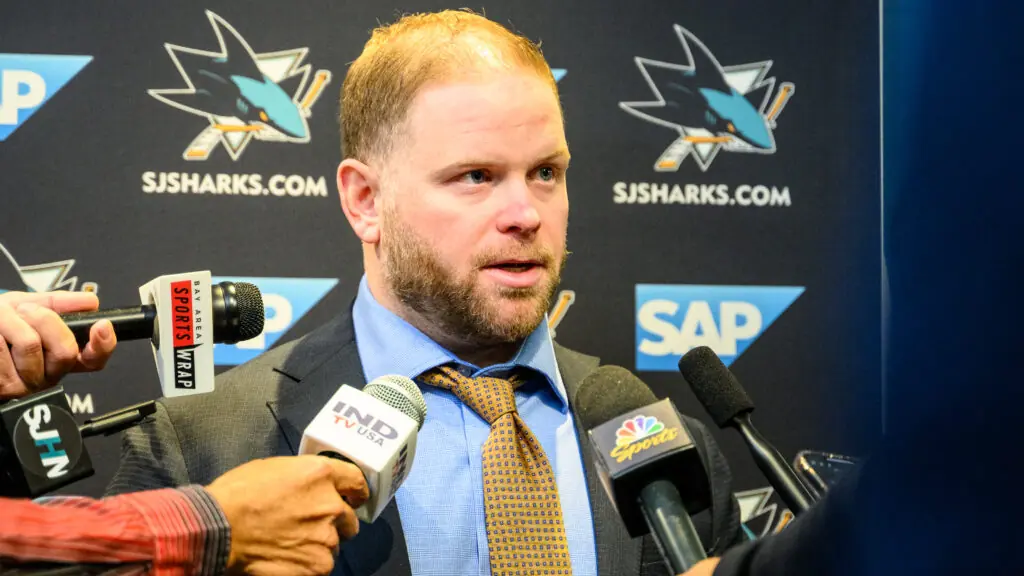San Jose Sharks head coach Ryan Warsofsky