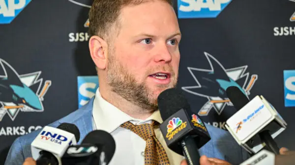 San Jose Sharks head coach Ryan Warsofsky