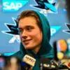San Jose Sharks forward Macklin Celebrini