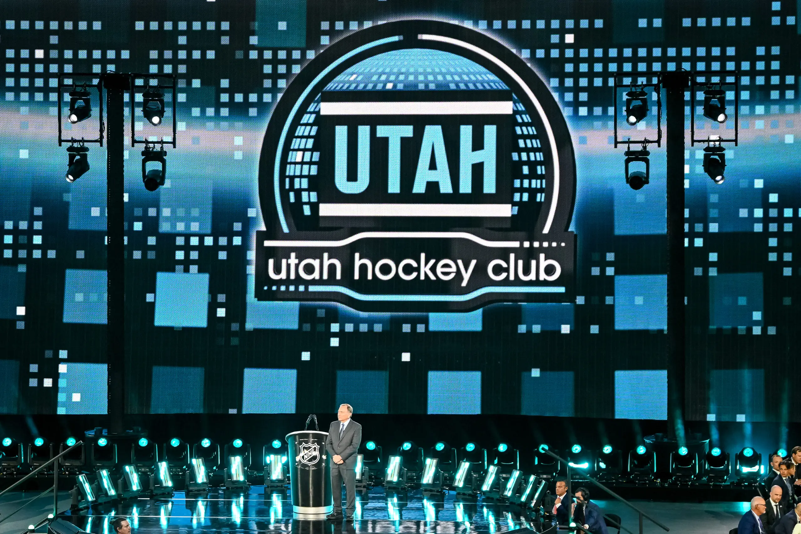 Utah Mammoth drafting fourth overall at the 2024 NHL Draft. San Jose Sharks selected first overall.