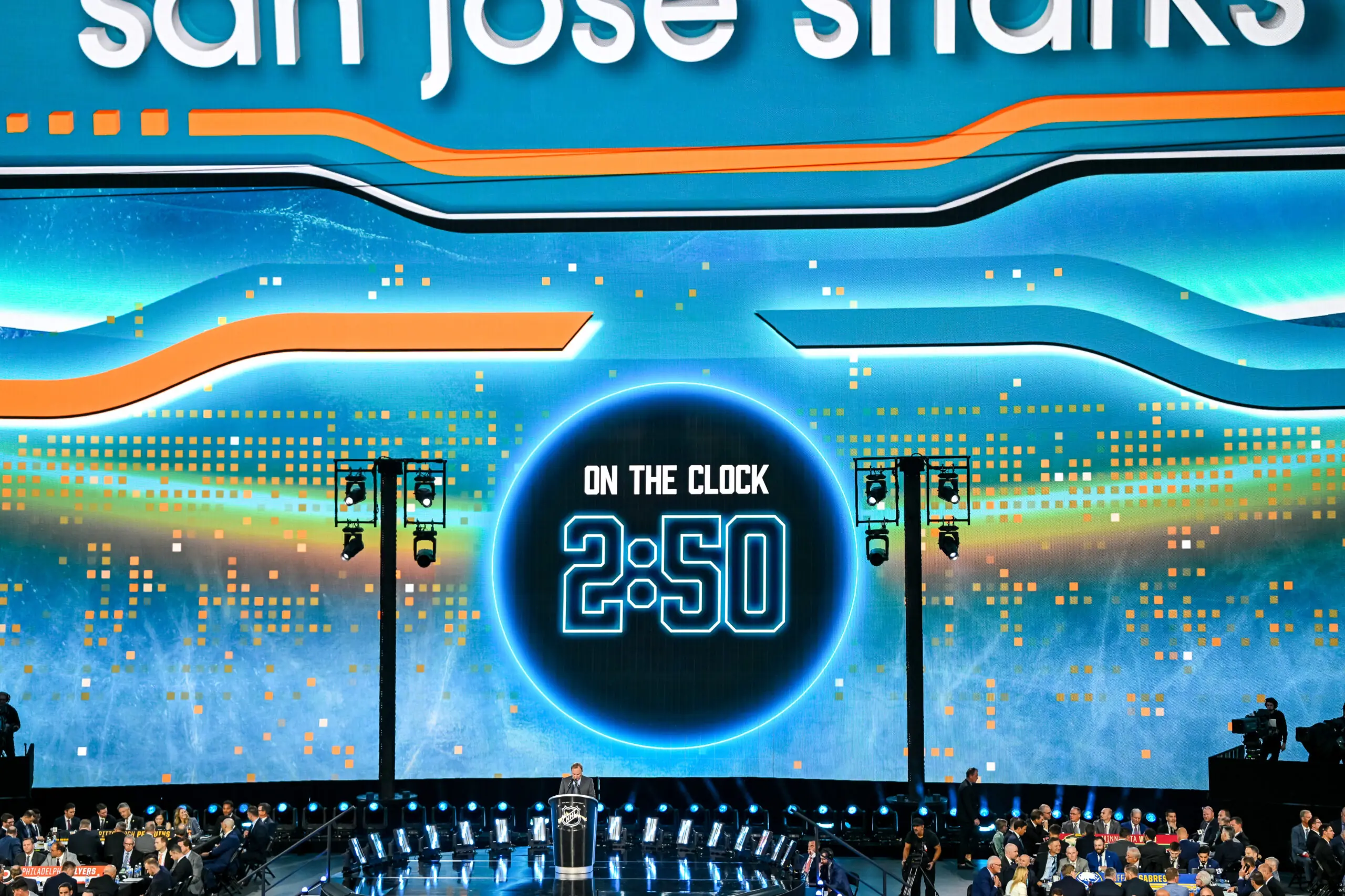 San Jose Sharks draft clock
