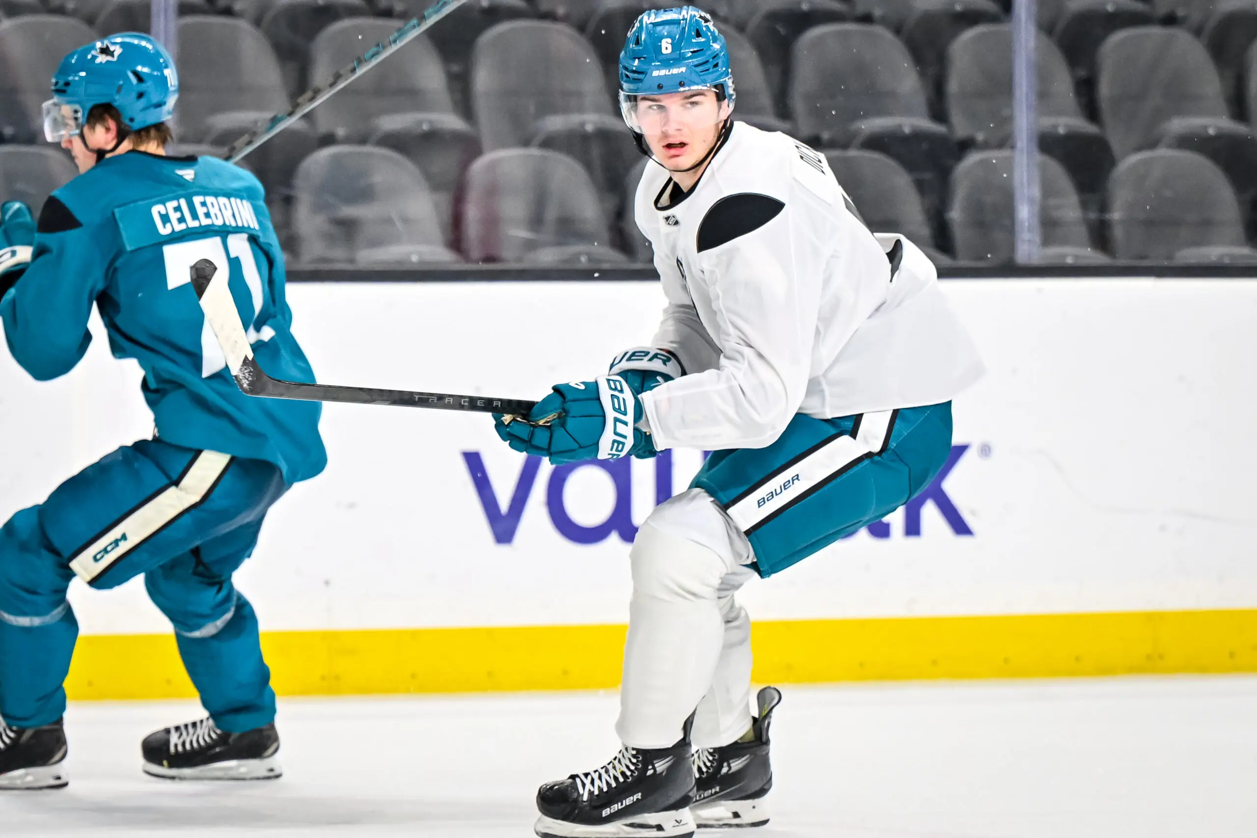 San Jose Sharks defenseman Sam Dickinson