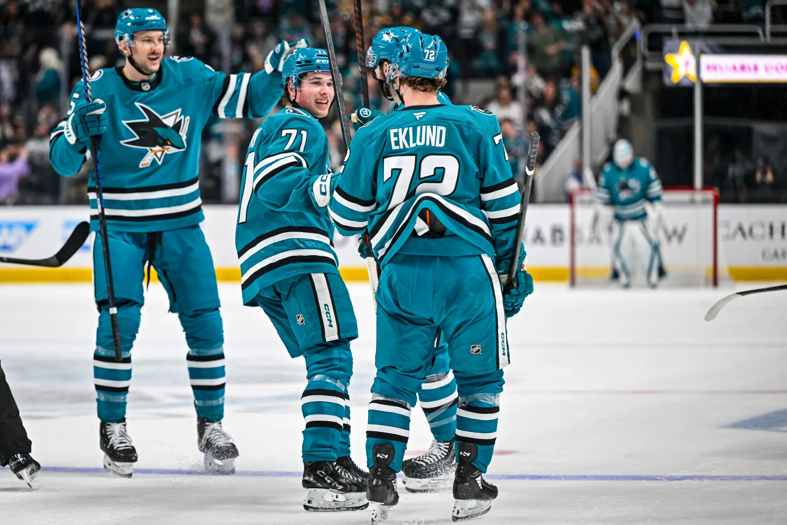 San Jose Sharks forward William Eklund