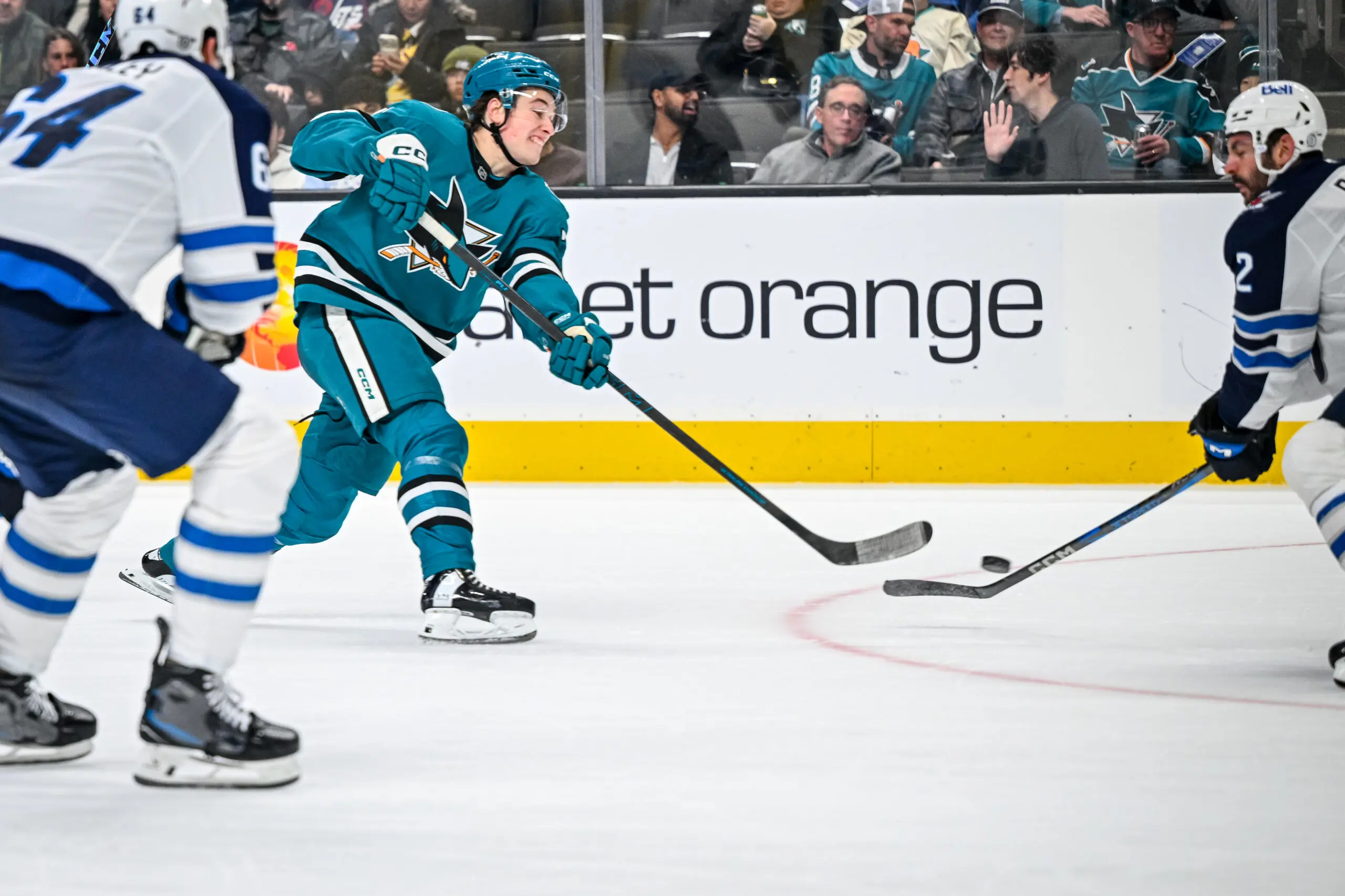San Jose Sharks forward Macklin Celebrini
