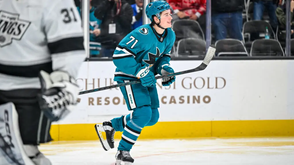 San Jose Sharks rookie Macklin Celebrini