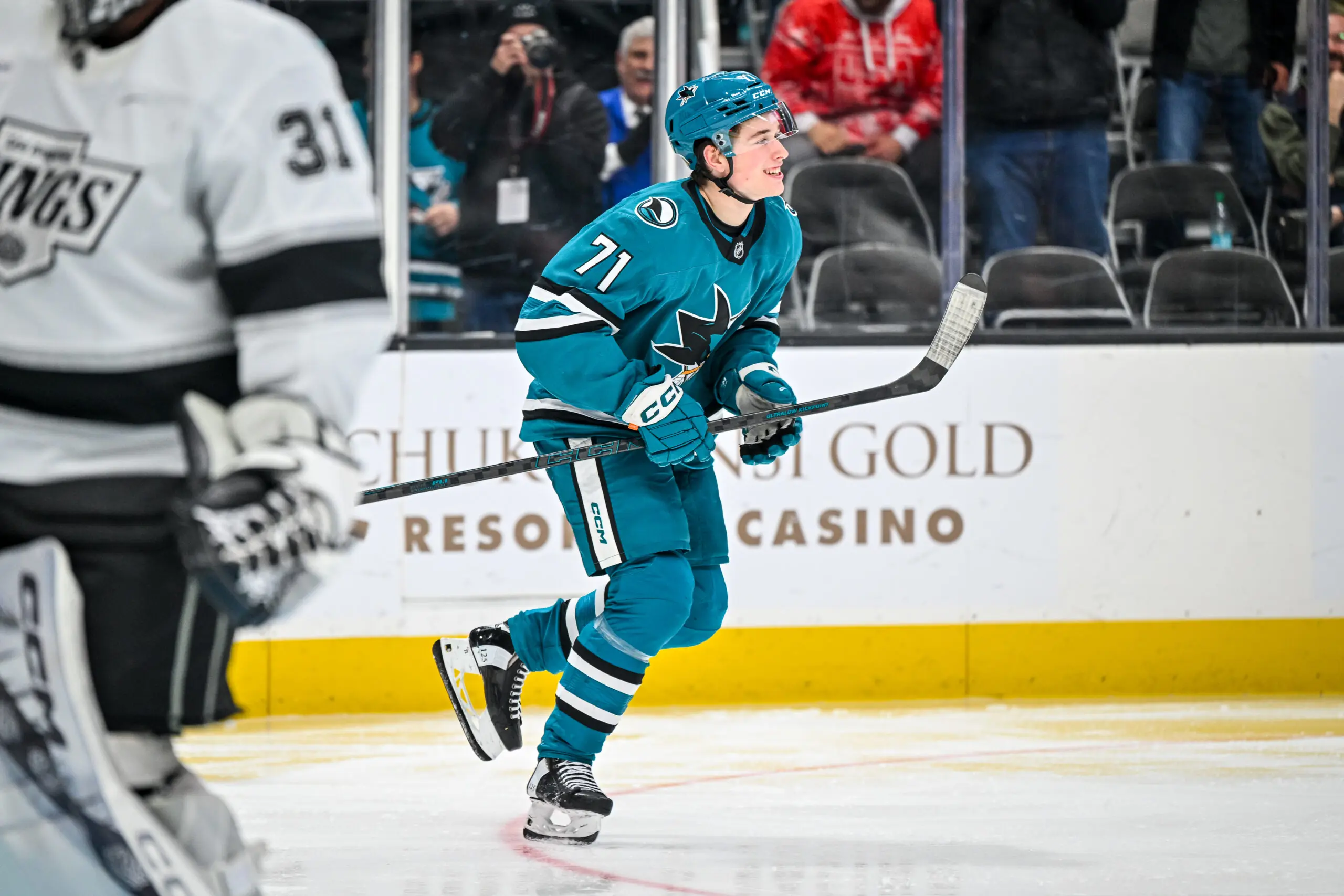 San Jose Sharks rookie Macklin Celebrini
