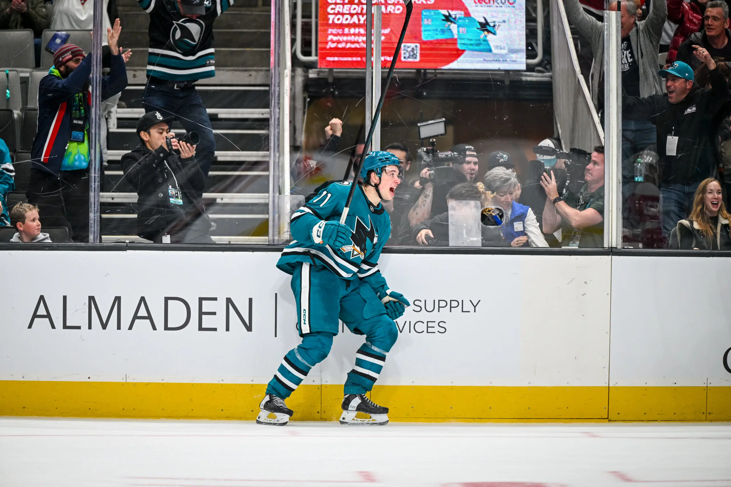 San Jose Sharks rookie Macklin Celebrini