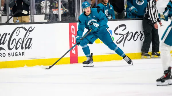 San Jose Sharks prospect Reese Laubach.