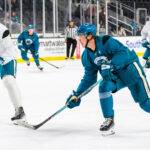 San Jose Sharks forward Will Smith at training camp.