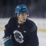 San Jose Sharks forward Michael Misa