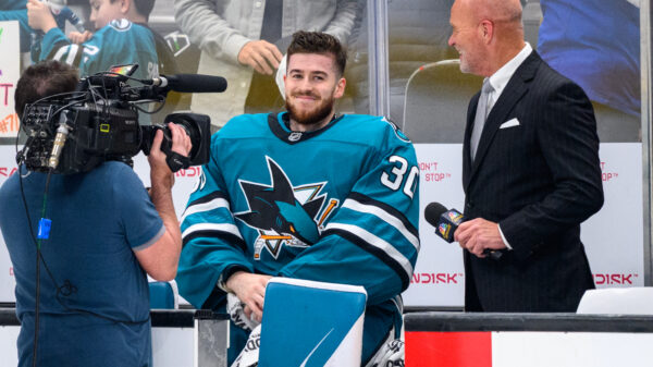 San Jose Sharks goalie Yaroslav Askarov