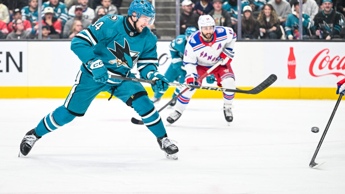 San Jose Sharks forward Pavol Regenda