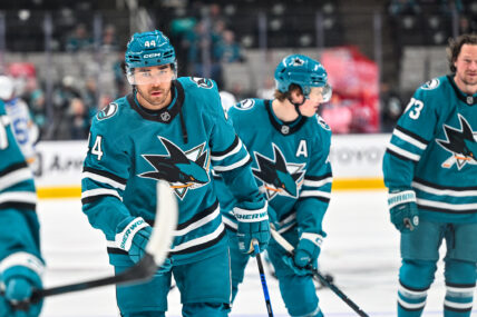 San Jose Sharks forward Kiefer Sherwood