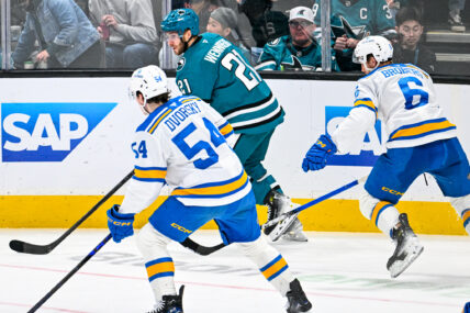 San Jose Sharks Alexander Wennberg against the St. Louis Blues