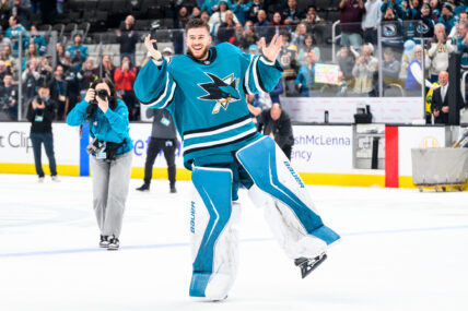 San Jose Sharks goalie Yaroslav Askarov