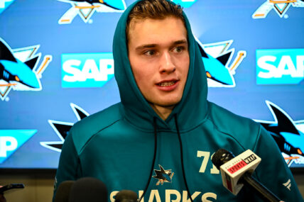 San Jose Sharks forward Macklin Celebrini