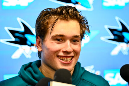San Jose Sharks forward Macklin Celebrini