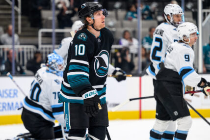 San Jose Sharks forward Ty Dellandrea