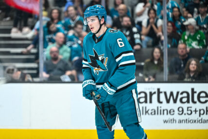 San Jose Sharks defenseman Sam Dickinson