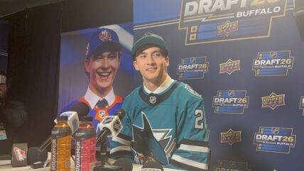 San Jose Sharks defenseman Ryan Lin