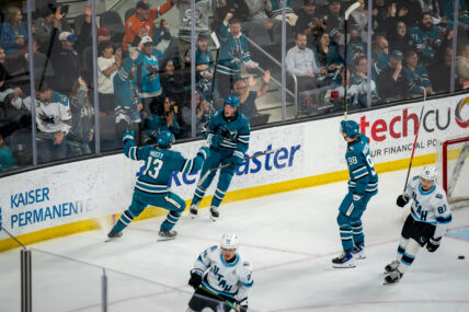 San Jose Sharks forward Jake Gustafson