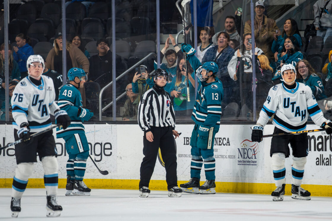 San Jose Sharks forward Quentin Musty