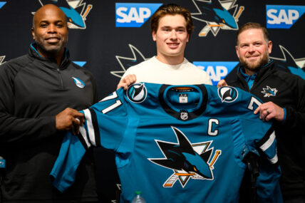 San Jose Sharks forward Macklin Celebrini
