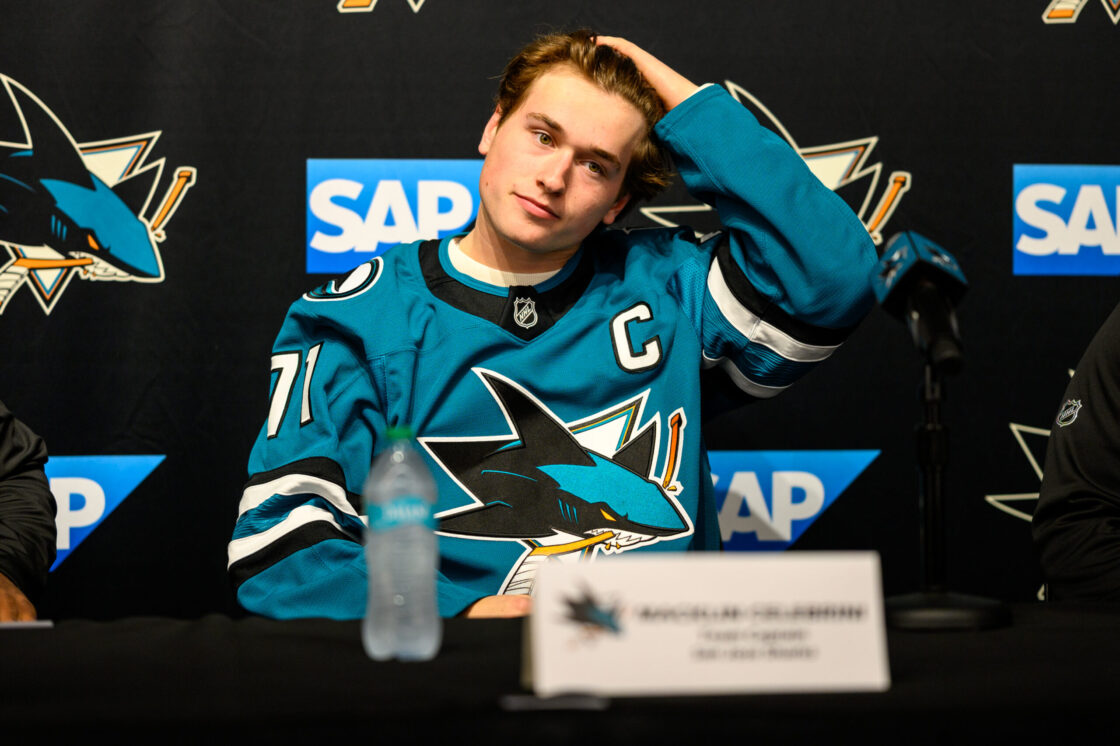 San Jose Sharks captain Macklin Celebrini