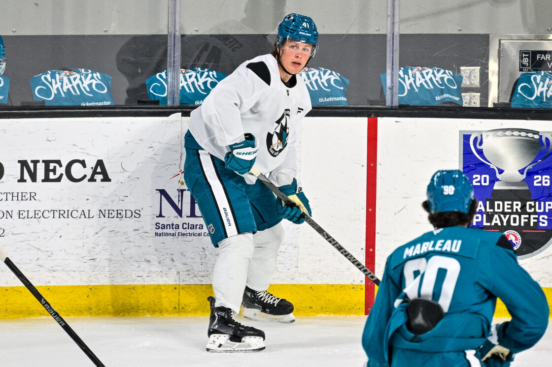 San Jose Sharks forward Ivar Stenberg