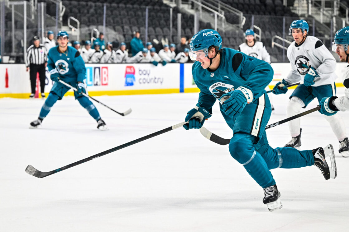 San Jose Sharks forward Macklin Celebrini