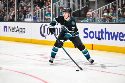 San Jose Sharks forward Michael Misa