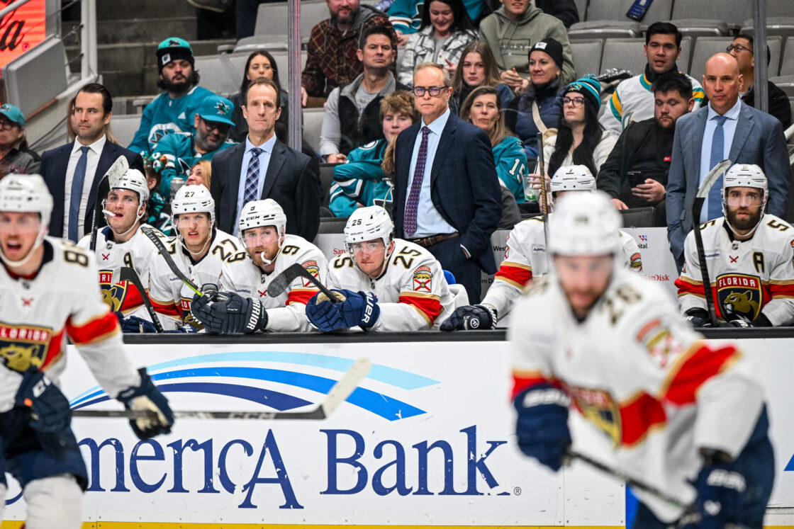 Florida Panthers against the San Jose Sharks