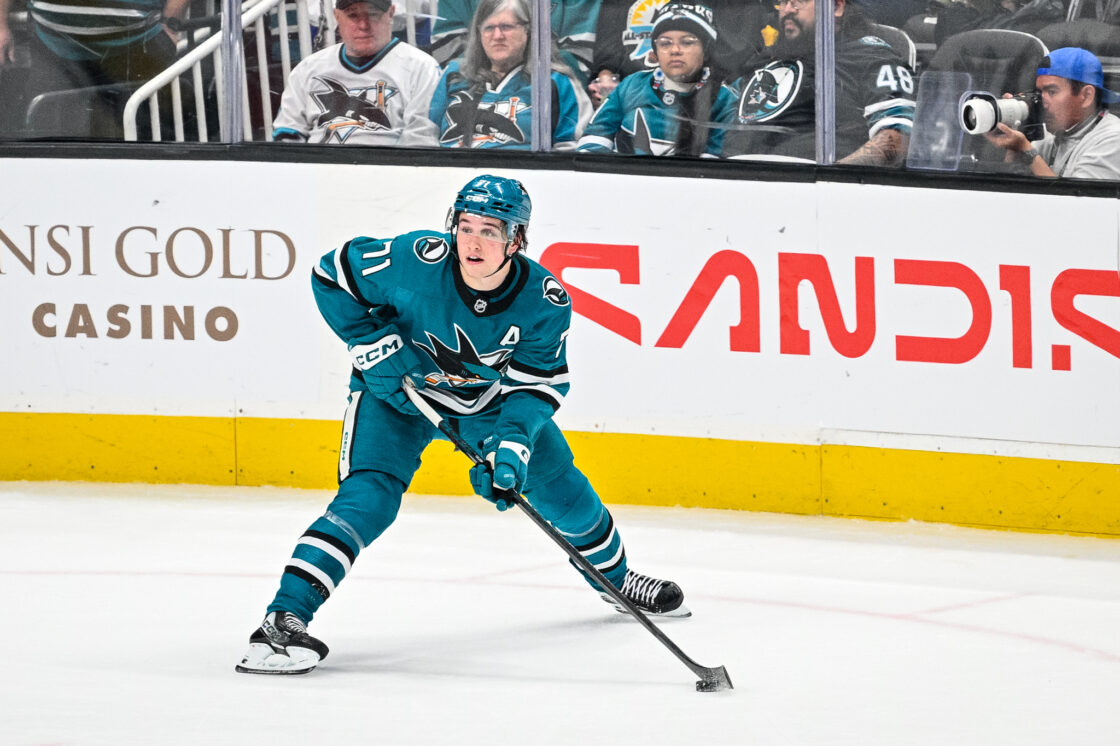 San Jose Sharks forward Macklin Celebrini