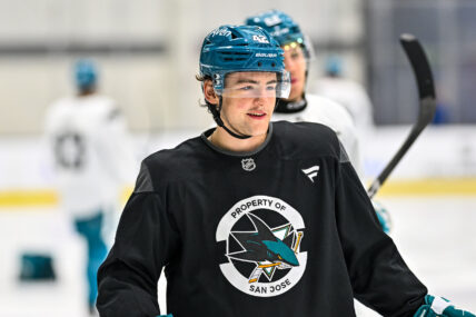 San Jose Sharks defenseman Luca Cagnoni