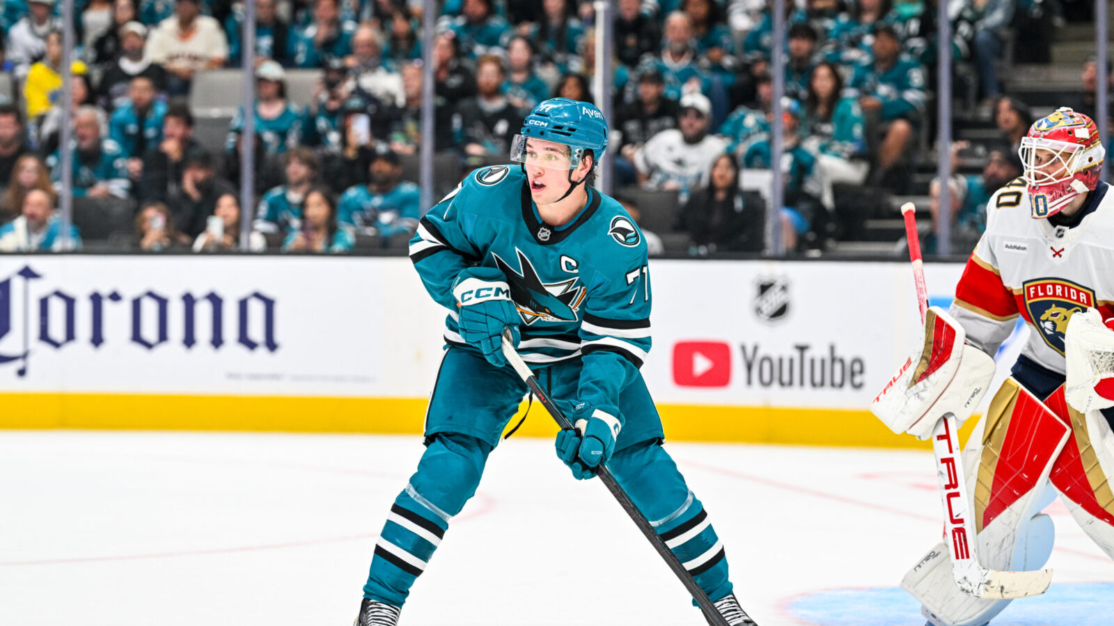 Sharks Split Up Celebrini, Smith Against Sabres