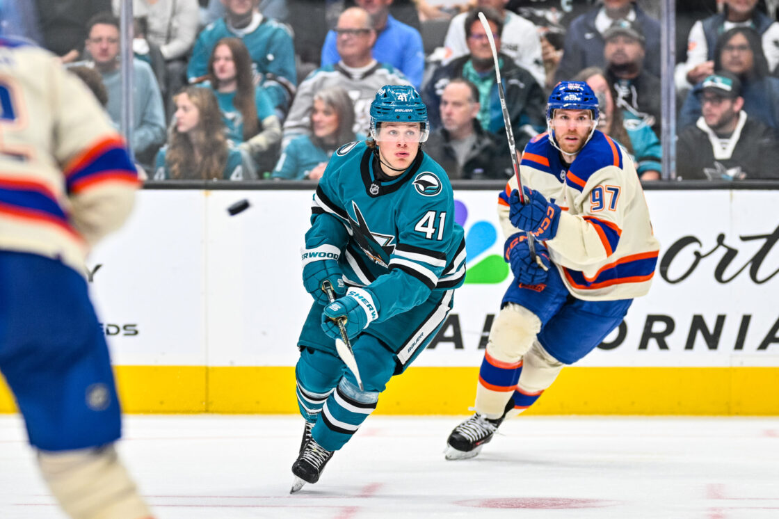 San Jose Sharks forward Ivar Stenberg