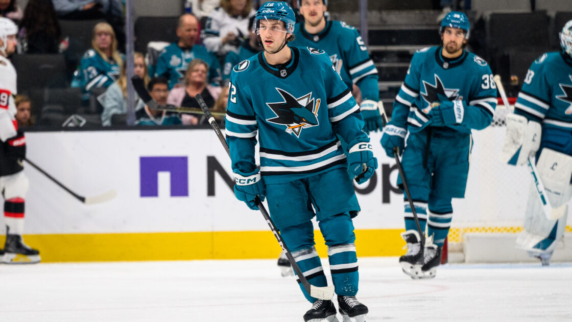 Former San Jose Sharks forward William Eklund